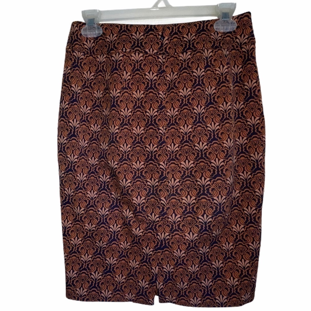 LOFT Print Pencil Skirt size 2 - Picture 4 of 8